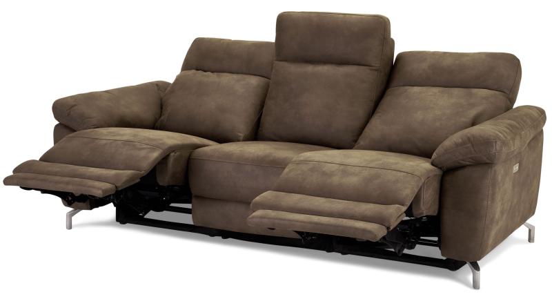 Selma 3-personers sofa med elevation – moderne grå elegance