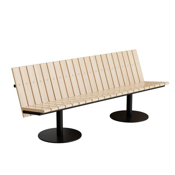 Cirkum Lav Sofa med Sort Understel i Massiv Birk