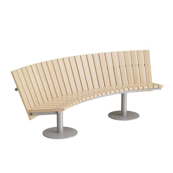 Cirkum Buet Lav Sofa med Alugråt Understel - Elegant Design