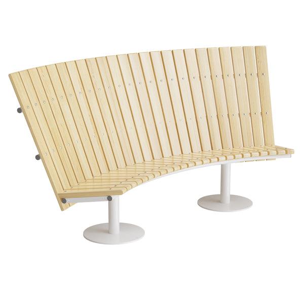 Hvid Cirkum Buet Høj Massiv T Understel Sono Sofa - 7042424319774