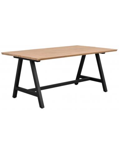 Rowico Carradale Spisebord i Metal og Egetræ - Sort 170x100
