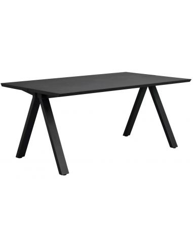 Sort Carradale Spisebord i Metal og Egetræ fra Rowico Home