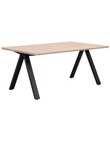 Hvid Rowico Carradale Metal Egetræ 170 100 Sort White Wash Rowico Home Spisebord