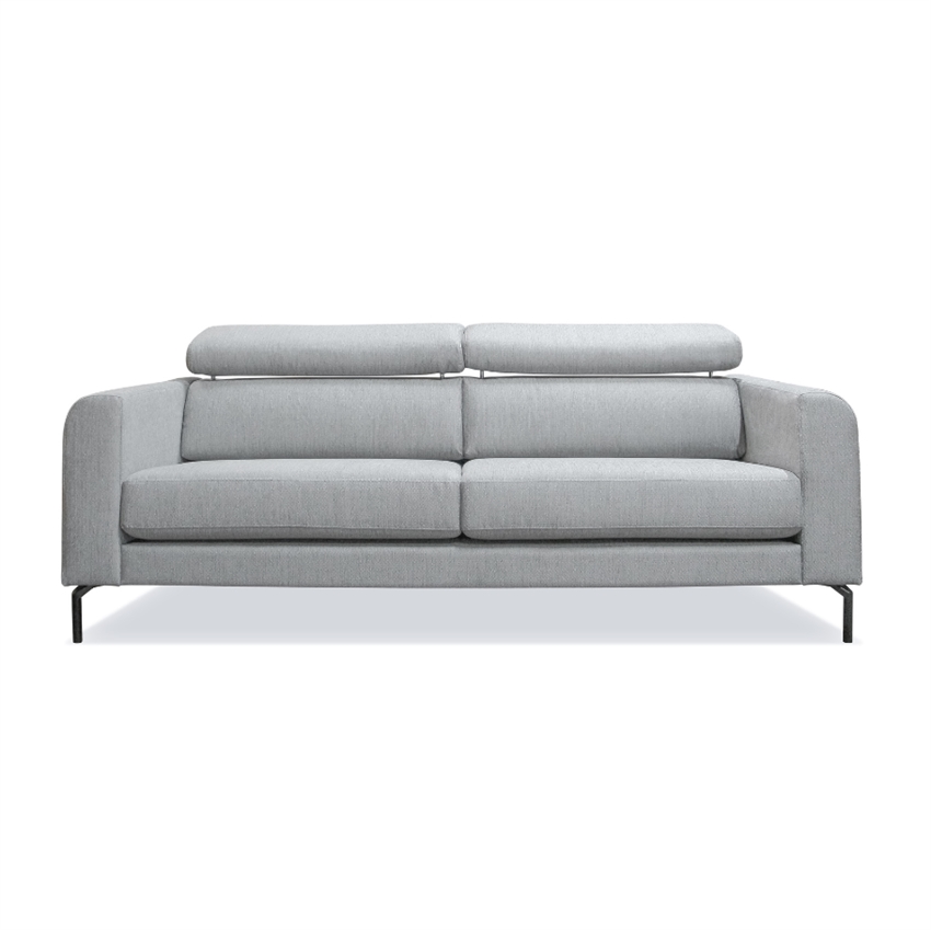 Helsinge 2-personers lysegrå stofsofa - Moderne design