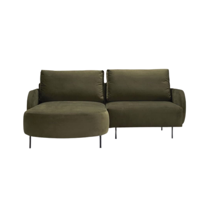 Grøn Nabran 2-personers Sofa med Chaiselong fra Nordly