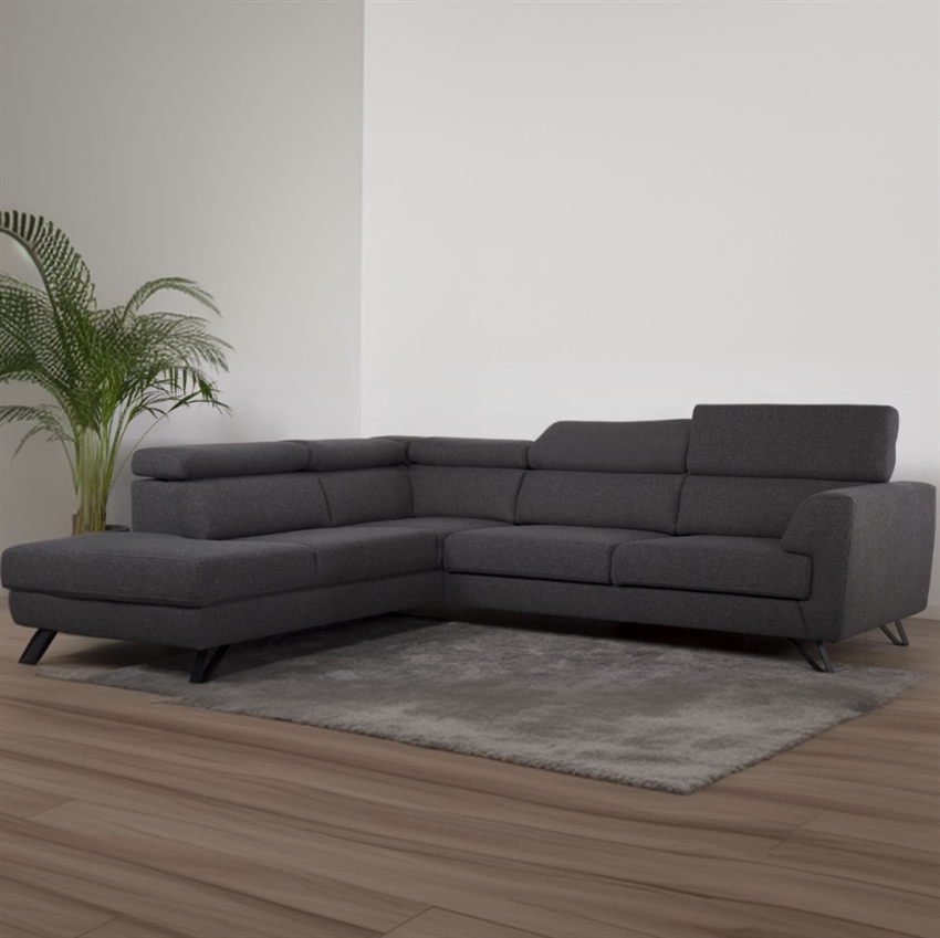 Billund Venstrevendt Sofa i Grå - Elegant & Holdbar