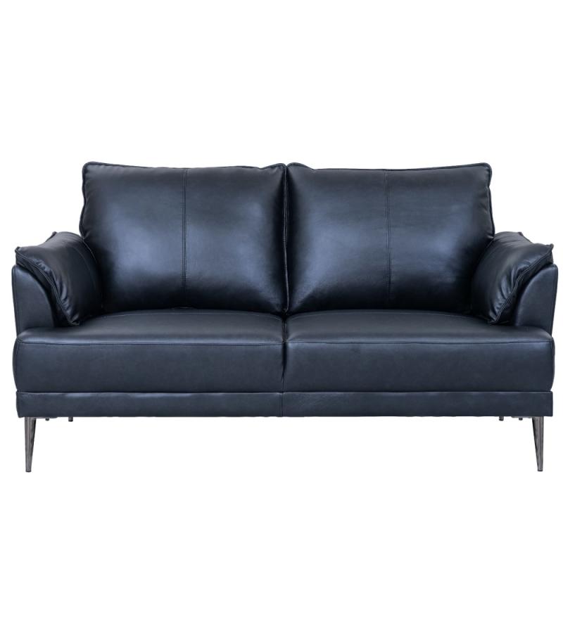 Sort Soul 2-Personers Sofa i Semianilin Læder