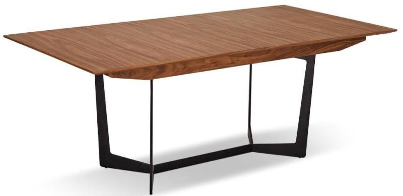 Rungsted Spisebord i Valnød med Sort Metalstel - Elegant Design