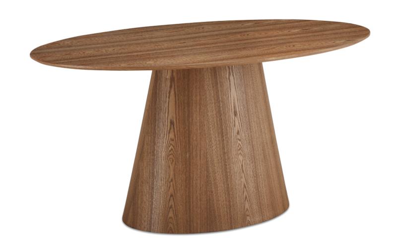 Samba Ovalt Spisebord 160x90 cm med Egefineroverflade