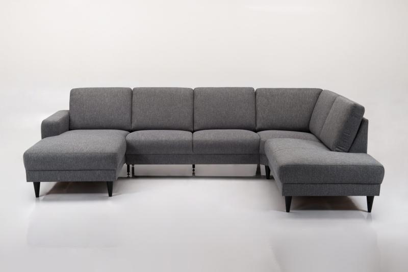 Elegant Napoli Montana Sofa med Sorte Træben - Dansk Design