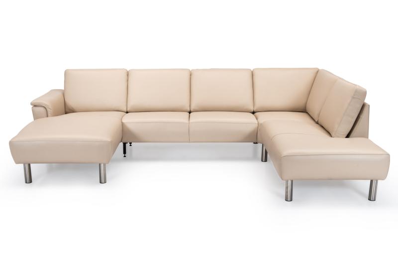 Napoli U-sofa i Ægte Soleda Læder – Elegance og Komfort