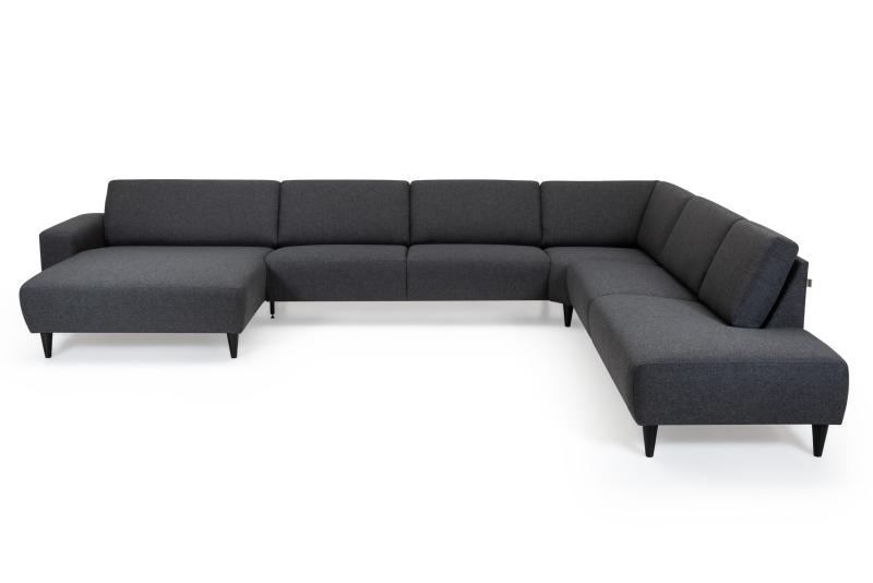 Napoli Ekstra Bred Rød Chaiselong Sofa – Komfort til Familien