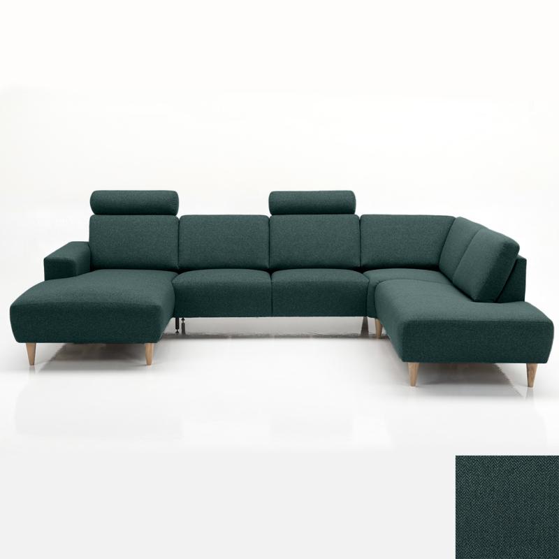 Napoli Sofa i Mørk Turkis - Eksklusivt Dansk Design