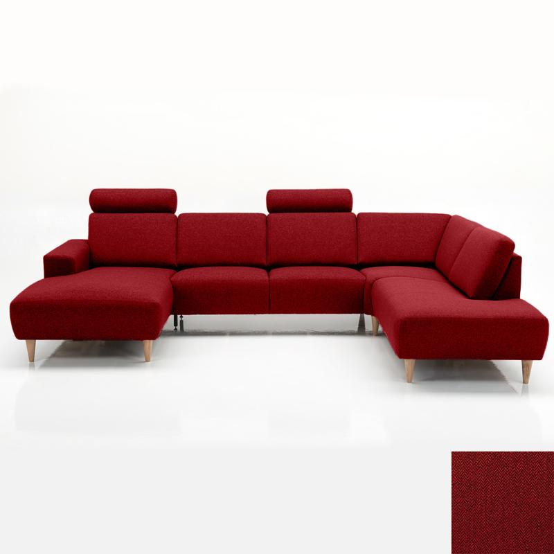 Napoli Sofa i Rød - Eksklusiv Dansk Design fra Hjort Knudsen