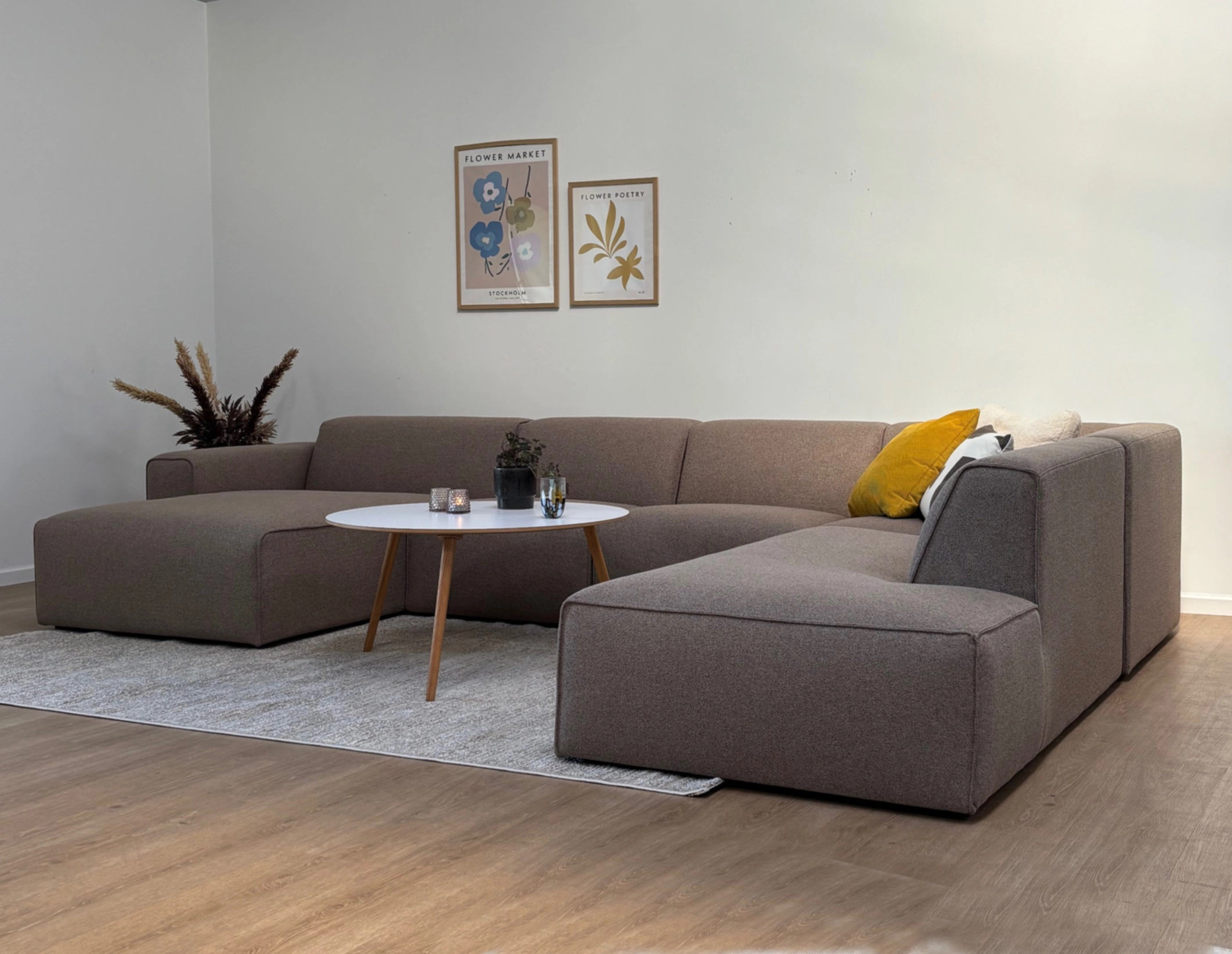 Manhattan Hjørnesofa med Chaiselong – Rød Elegance