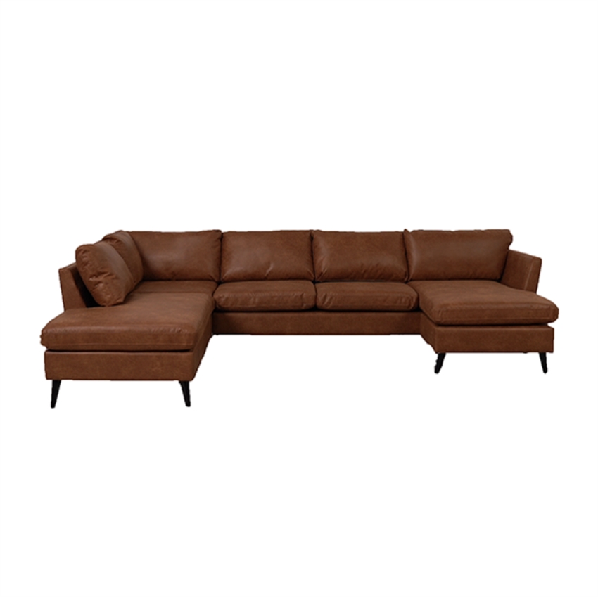 Jakob U-sofa med Chaiselong – Elegant Nordic Design