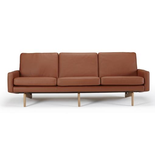 Valencia 3-Personers Sofa i Cognac Læder fra Nordly