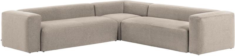 Beige Hjørnesofa i Moderne Design – Pletafvisende Stof