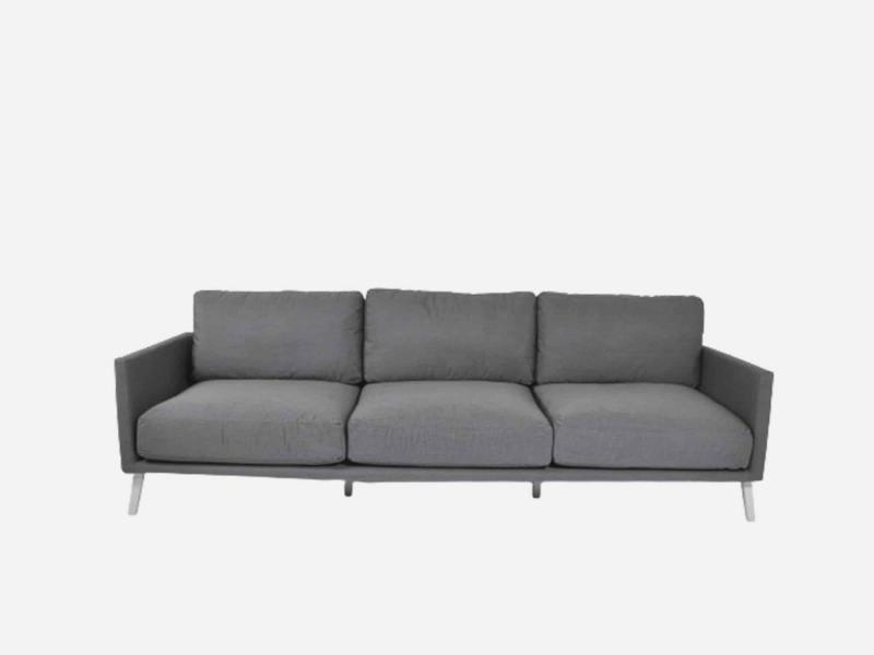 Grå Loungesofa med Allweather Hynder - Ideel til Udeliv
