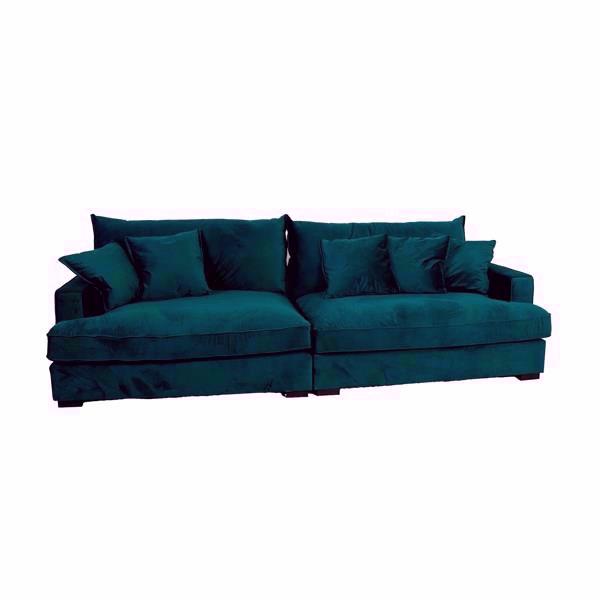 Grøn Chelsey Flydersofa i Velour - Komfort og Stil