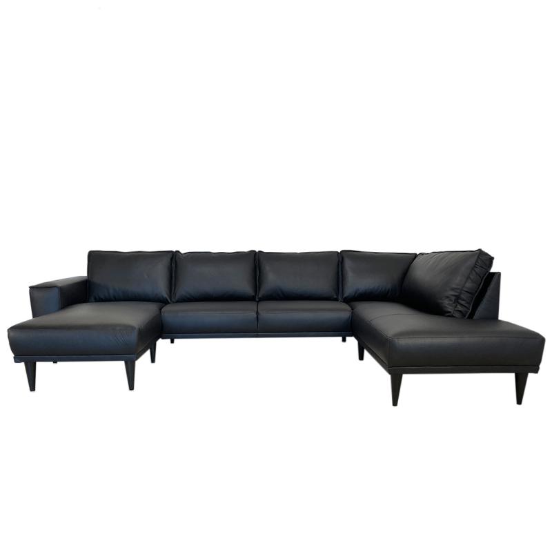 Scott Sofa i Ægte Læder - Minimalistisk Elegance til Dit Hjem