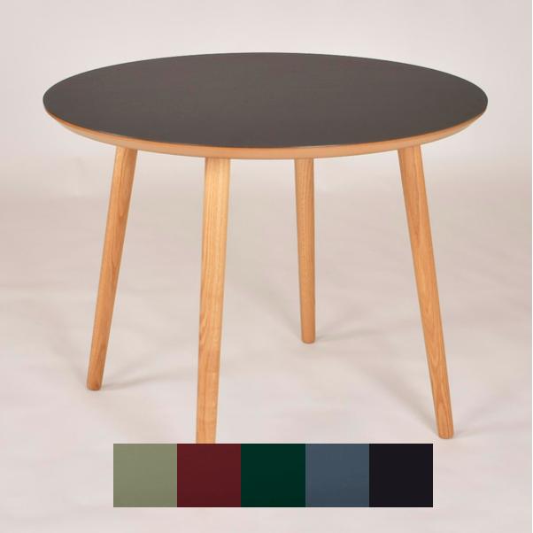 Rundt Linoleum Spisebord Varberg – Elegant Nordisk Design