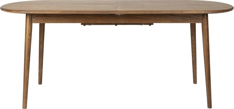 Elegant Ovalt Udtræksbord i Valnødfiner - 185-240 cm