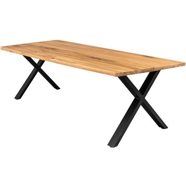 Moderne Sort Firenze Spisebord med Krydsben 240x95 cm