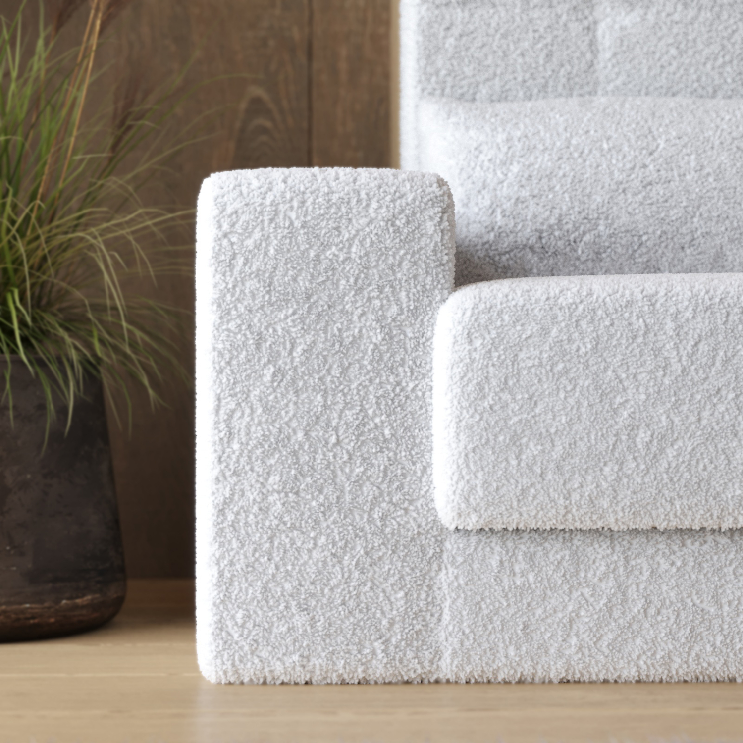 Smart Hvid Sofa til Pladsbesparende Skabsseng