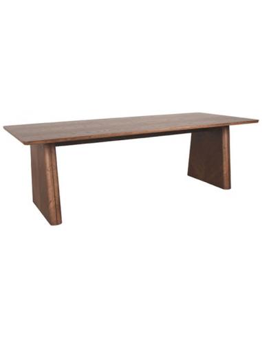 Elegant Jule Spisebord i Valnøddefarvet Egetræ 210x100 cm