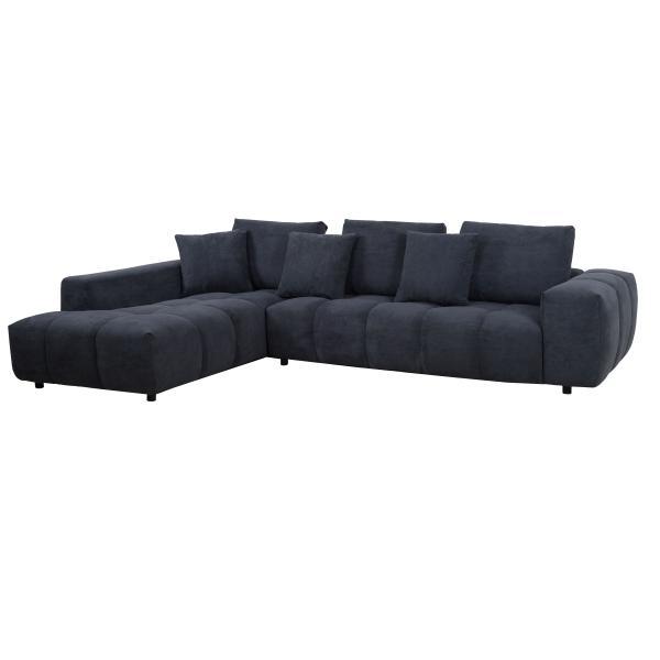 Homeville Madison Venstrevendt Plys Mørkegrå Sofa