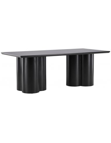 Sort MDF og Finr Spisebord - Elegant Design til Dit Hjem