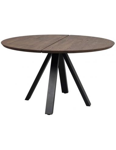 Rowico Carradale Rundt Spisebord i Metal og Egetræ Ø130 cm