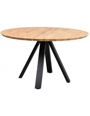 Rowico Carradale Rundt Spisebord i Metal og Egetræ Ø130 cm