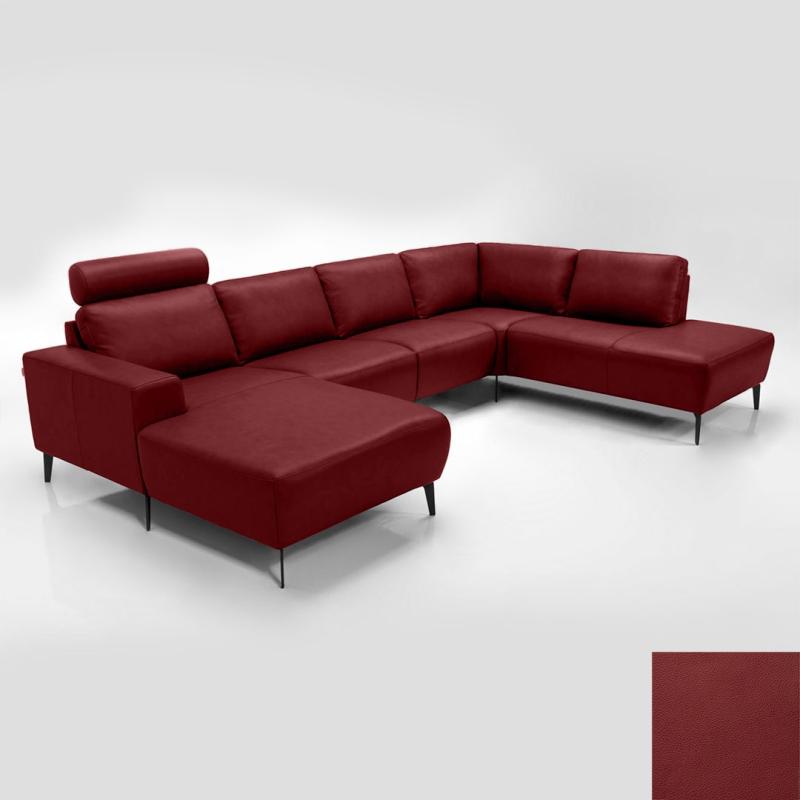 Napoli Sofa i Rødt Semianilin Læder - Eksklusivt Design