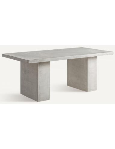 Vytina Betongrå Spisebord 200x100 cm - Stilfuld Beton Design