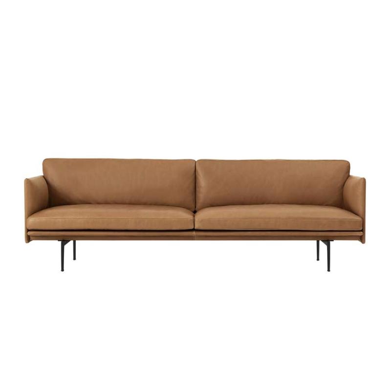 Outline Pers 27023 Cognac LÆder Muuto Sofa