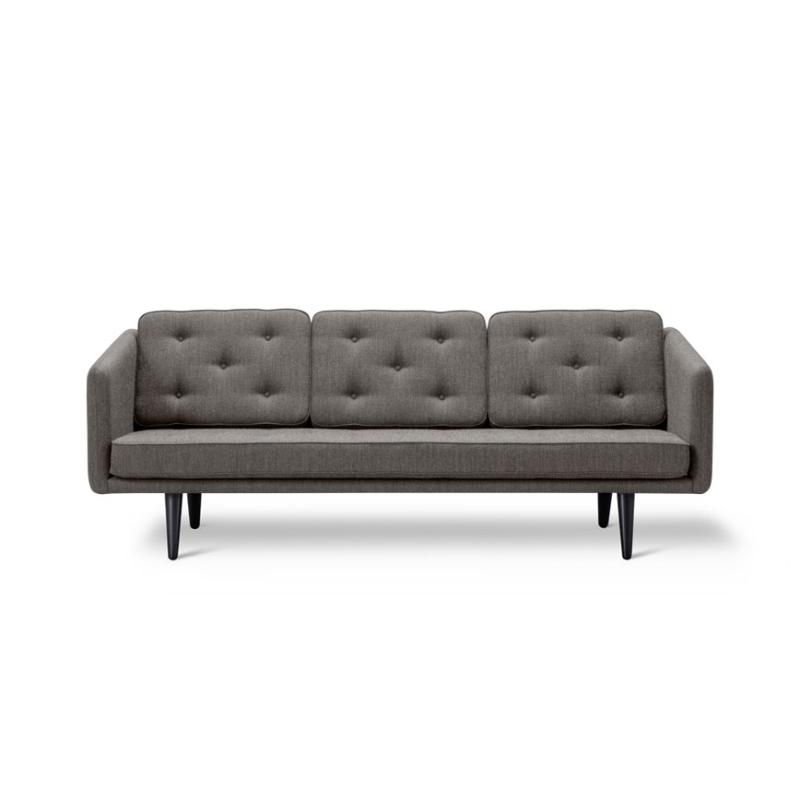 Sort 3-personers Fiord 151 Sofa – Tidløs Elegance og Komfort