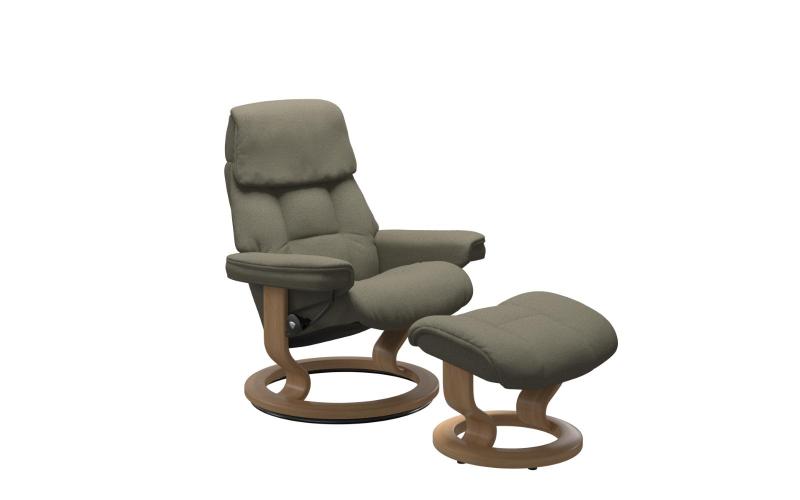 Grøn Ruby Fodskammel Med Classic Stel Stressless Lænestol