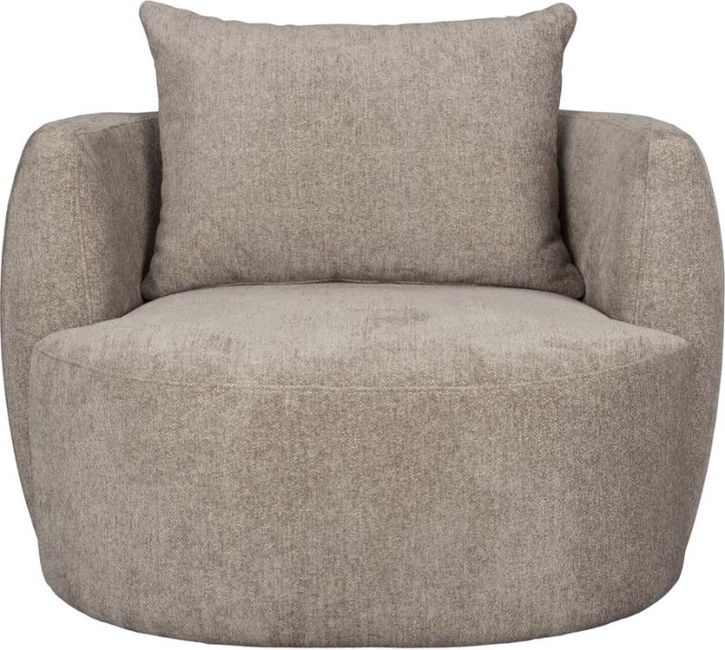 Elegant Stengrå Rocca Loungestol fra Dutchbone