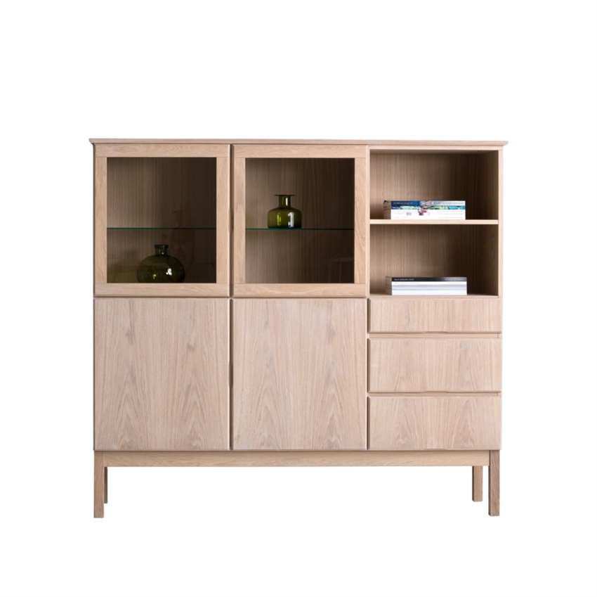 Klim Furniture Elegant Hvidolie Reol 2059 - Stilfuld Opbevaring