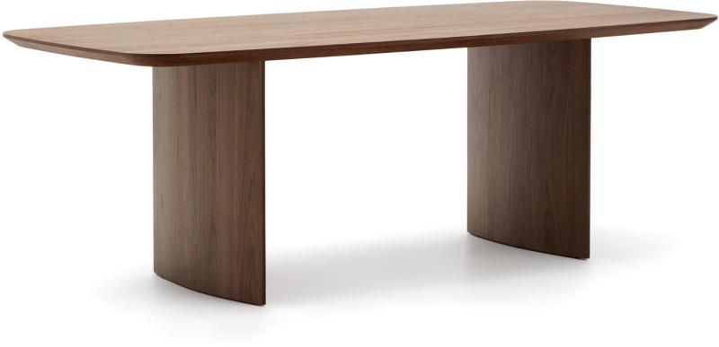 Mørkt Valnøddefineret Litto Spisebord – Kave Home 240x100