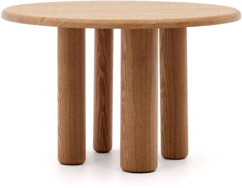 Kave Home Mailen Spisebord i Natur Askefiner 120x120 cm