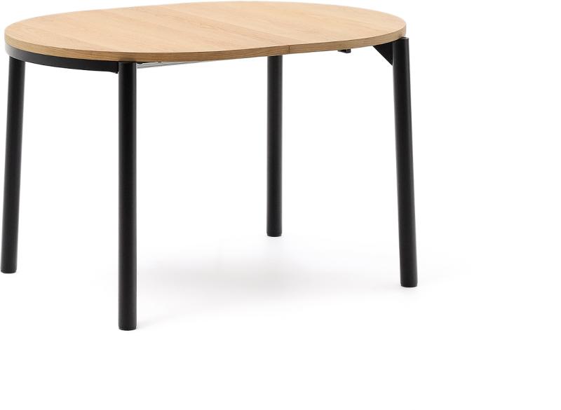 Elegant Sort Udtræksbord Montuiri Ø120 - Kave Home