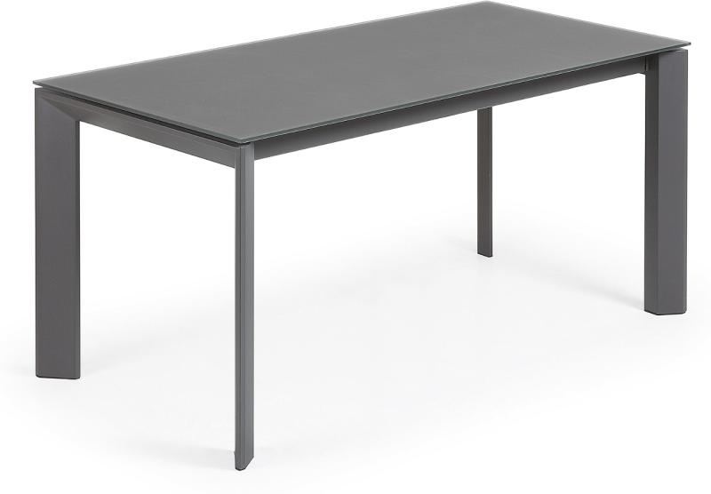 Axis Moderne Spisebord i Grå Hærdet Glas - Eksklusivt Design