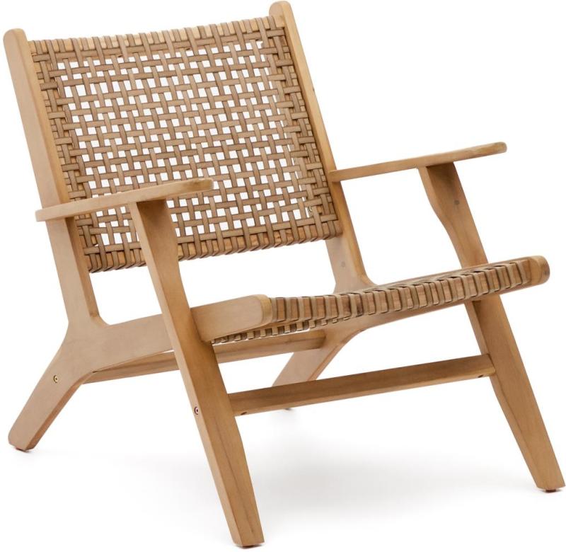 Udendørs lounge lænestol i natur/beige fra Kave Home