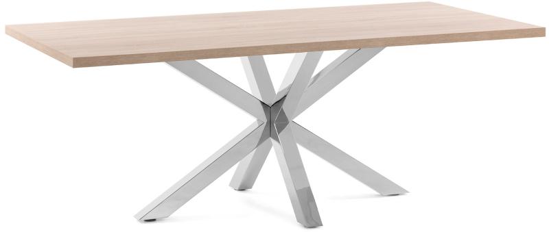 Elegant New Argo Spisebord i Melamin og Egetræ – Sølvtilbud