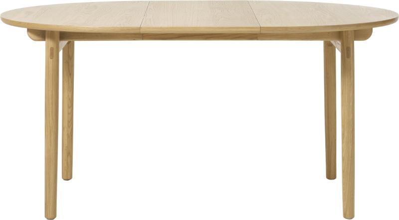Rundt Spisebord Ø120 cm med Udtræk i Massivt Egetræ