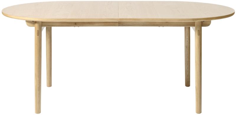 Natur Carno Ø100 Udtræksbord – Elegant Egetræ Design