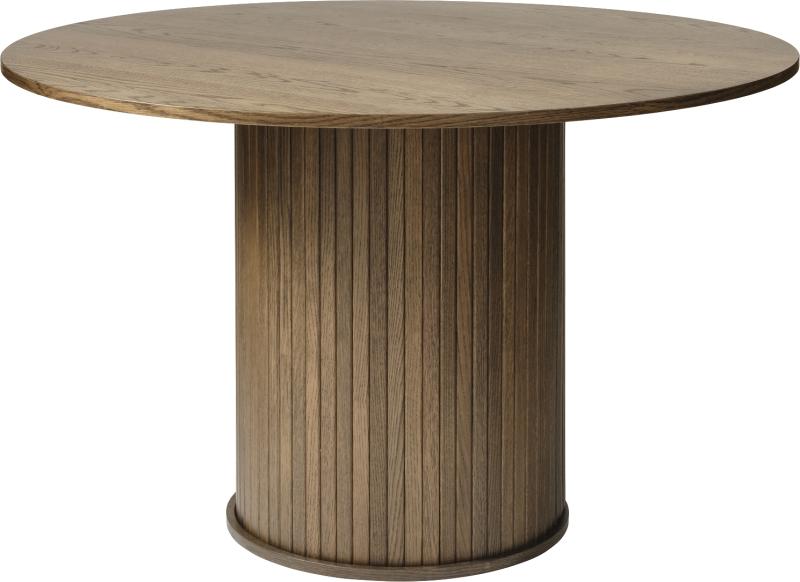Rundt Nola Spisebord i Røget Egetræ - Elegant Design